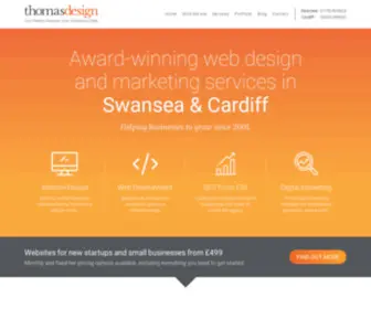 Thomas-Design.co.uk(Swansea Web Design Wales) Screenshot