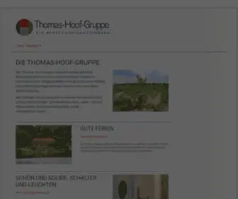 Thomas-Hoof-Gruppe.de(Ein Wertschöpfungsverbund) Screenshot