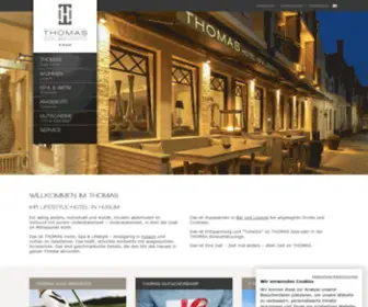 Thomas-Hotel.de(Exklusives Urlaubserlebnis im modernen Lifestyle) Screenshot