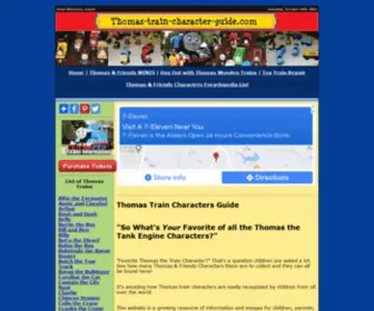 Thomas-Train-Character-Guide.com(Thomas Train Characters Guide) Screenshot