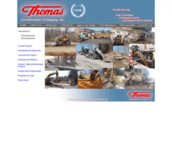 Thomasconcrete.com(Thomas Concrete) Screenshot