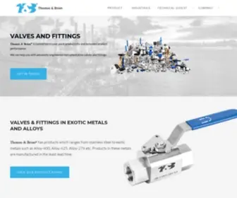 Thomasandbrian.com(Valves and fittings) Screenshot