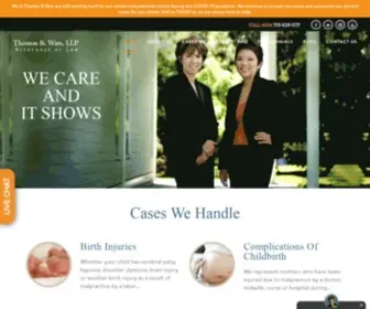 Thomasandwan.com(Medical Malpractice Lawyer Birth Injury Attorneys Houston Personal Injury Super Lawyer) Screenshot