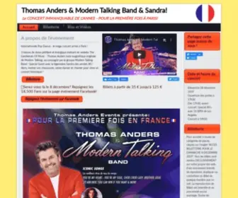 Thomasaparis.com(Thomas Anders & Modern Talking Band in Paris) Screenshot