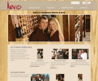 Thomasarvid.com(Thomas Arvid Wine Paintings) Screenshot