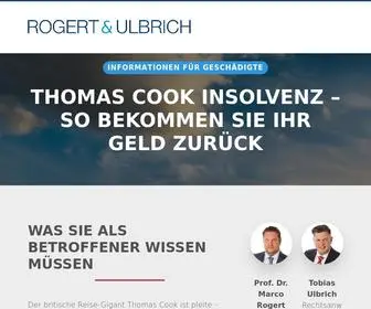 Thomascook-Schaden.de(Thomas Cook Insolvenz) Screenshot