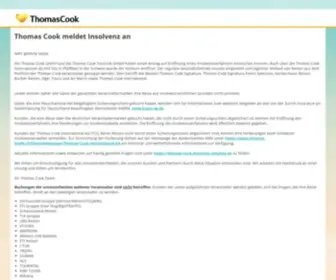 Thomascook.de(Book your next holiday at Thomas Cook) Screenshot