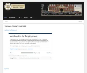 Thomascountysheriffsoffice.com(Thomas County Sheriff) Screenshot