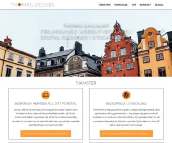 Thomasdesign.se(Frilansande webbutvecklare/webbdesigner i Stockholm) Screenshot