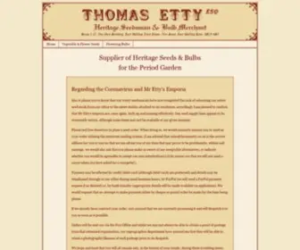 Thomasetty.co.uk(Thomas Etty Esq) Screenshot