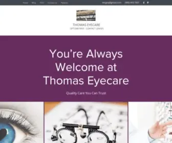 Thomaseyecaregroup.com(Thomas Eyecare Group LLC) Screenshot