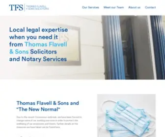 Thomasflavell.co.uk(Thomas Flavell & Sons Solicitors) Screenshot