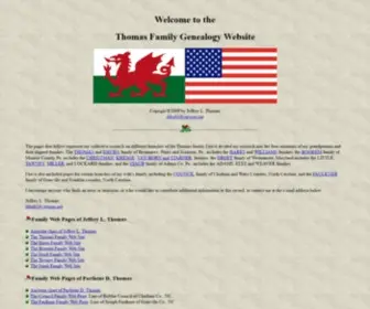 Thomasgenweb.com(The Thomas Family GenWeb site) Screenshot