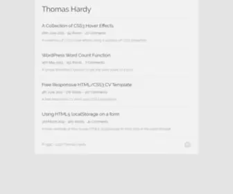 Thomashardy.me.uk(Thomas Hardy) Screenshot