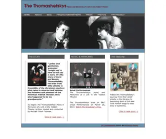 Thomashefsky.org(The Thomashefskys Official Website) Screenshot