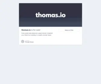 Thomas.io(My personal website) Screenshot