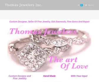 Thomasjewelersinc.com(GIA diamonds custom hand made engagements) Screenshot