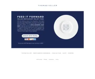 Thomaskeller.com(Thomas Keller) Screenshot