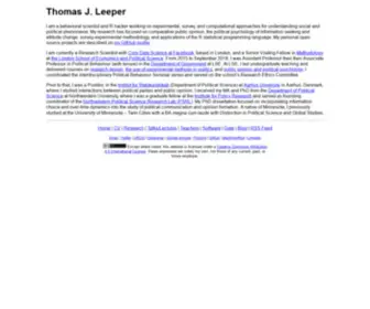 Thomasleeper.com(Thomas J) Screenshot