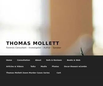 Thomasmollett.com(Forensic Consultant) Screenshot