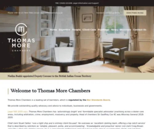 Thomasmore.co.uk(Thomas More Chambers) Screenshot