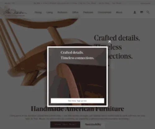 Thomasmoser.com(Handmade American Furniture) Screenshot