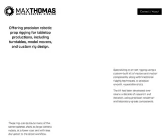 Thomasmotion.com(Max Thomas Motion Control Rigging) Screenshot
