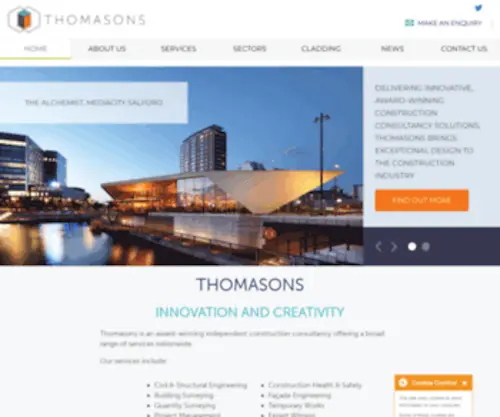 Thomasons.co.uk(Innovation and Creativity) Screenshot