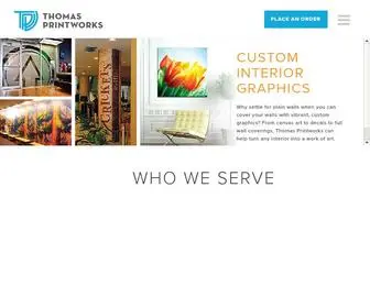 Thomasprintworks.com(Printing Services Specialists) Screenshot