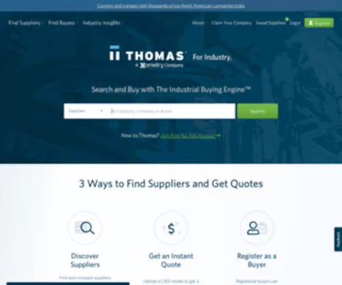 Thomasregister.com(Thomasnet®) Screenshot