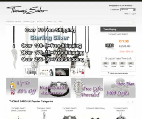 Thomassabo-Online.com(THOMAS SABO UK) Screenshot