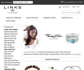 Thomassabobraceletuk.com(Links Of London Bracelet) Screenshot