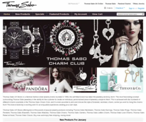 Thomassabocharmshop.com(Thomas Sabo Charm Shop) Screenshot