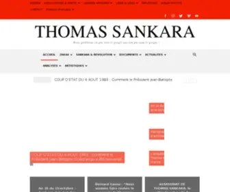 Thomassankara.net(Thomas Sankara Official website) Screenshot