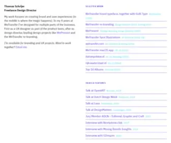 Thomasschrijer.nl(Design Director) Screenshot