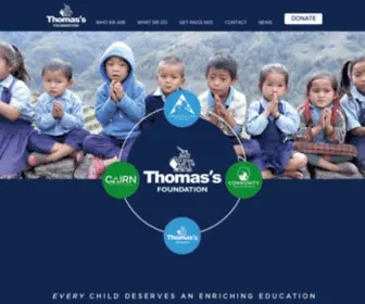 Thomassfoundation.org.uk(Thomas's Foundation) Screenshot