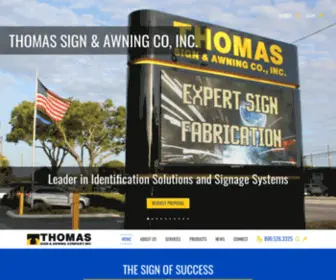 Thomassign.com(Thomas Sign & Awning Co) Screenshot