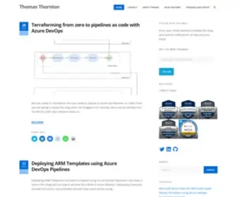 Thomasthornton.cloud(Microsoft Azure Blog) Screenshot
