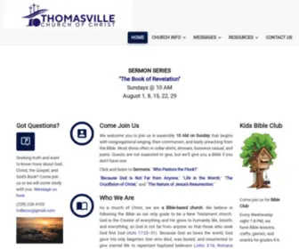 Thomasvillechurchofchrist.org(Thomasville church of Christ) Screenshot