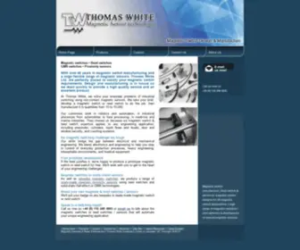 Thomaswhitelimited.co.uk(Magnetic switches & Reed switches from Thomas White Ltd) Screenshot