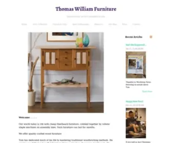 Thomaswilliamfurniture.com(One customer's experience of a commissioned handcrafted furniture. Tom) Screenshot