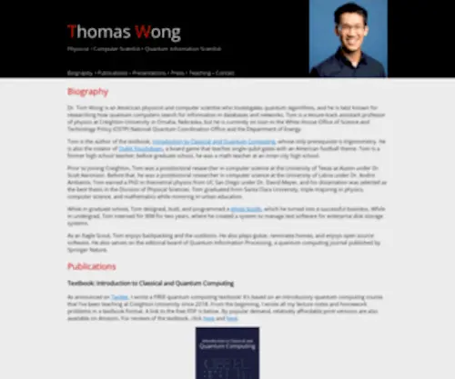 Thomaswong.net(Thomas Wong) Screenshot