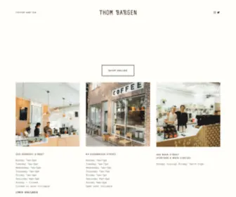 Thombargen.com(Thom Bargen coffee) Screenshot