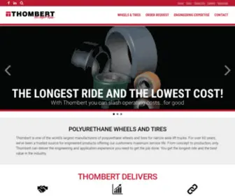 Thombert.com(Polyurethane Forklift Tires & Wheels) Screenshot