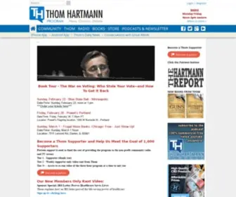 Thomhartmann.com(Thom Hartmann) Screenshot