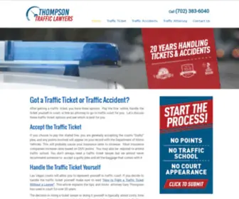 Thompson-Trafficlawyers.com(Traffic Ticket Lawyer in Las Vegas) Screenshot