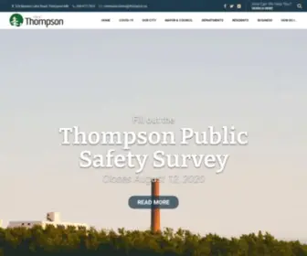 Thompson.ca(City of Thompson) Screenshot