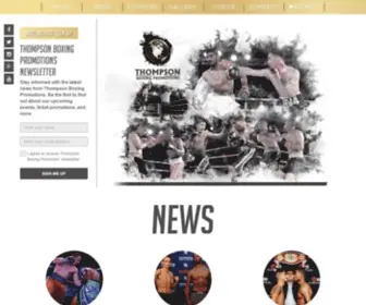 Thompsonboxing.com(Thompson Boxing Promotions) Screenshot