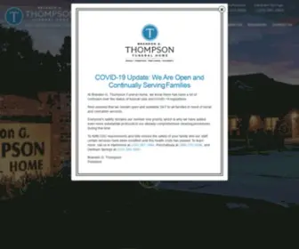 Thompsoncares.com(Brandon G. Thompson Funeral Home) Screenshot