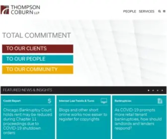 Thompsoncoburn.com(Thompson Coburn LLP) Screenshot